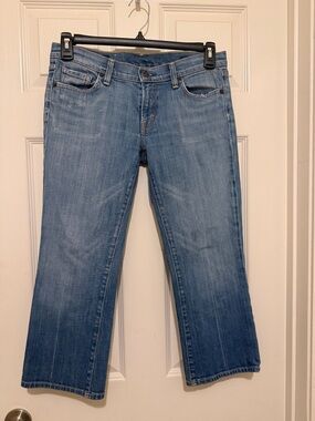 Women’s Citizens of Humanity Blue Denim Low Waisted Cropped Jeans Sz 30
